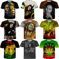 2023 Customized Fashion Hip Hop Shirt Bob Marley 3d Printed T-shirts For Men Digital Printing Tshirt All Over Print Gra，Contact the seller for personalized customization