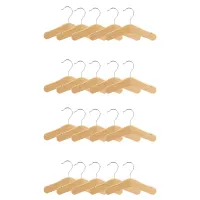 Wooden Baby Hangers,Kids Hangers,Notched Shoulder Design for Children Clothes,Decoration Hanger,20 Pack,Small