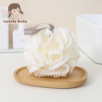 CCC Pearl sponge bath Ball กับ Lace Soft สุดหรู Body Shower Flower Exfoliating Body Wash scrubberkids ผู้ใหญ่อาบน้ำแปรง