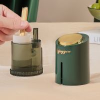 Automatic Pop-up Toothpick Holder Container Household Table Toothpick Storage Box Home Living Room Creative Toothpick Dispenser