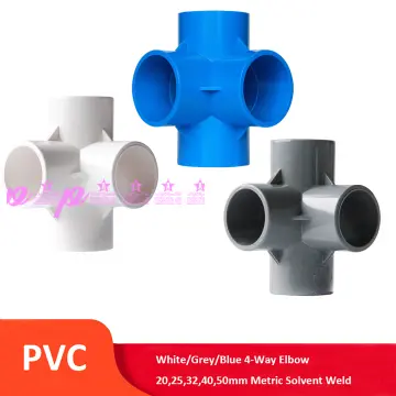 PVC Pipe Union Elbow 90° 20-50mm Connector Joint Weld Solvent Water Pipe  Fitting