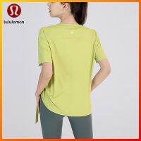 COD DSGRGTRDRT Lululemon new yoga Sport Short Sleeve loose fit classic round neck drawstring Yoga running top yd122