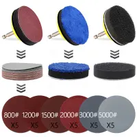 Round Sand Paper Sanding Discs Sandpaper For Grinder Car Polishing Sander Buffing Backing Pads 800/1500/2000/3000/5000