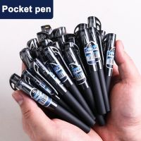 1pcs Pocket Pen Short Mini Gel Pen Portable Short Pen Portable Small Quick-drying Signature Pen for Small Students Pens