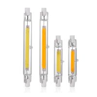 Glass Tube COB R7S LED Lamp 4W 8W 78mm 118mm LED R7S Light Bulb AC 220V Replace Halogen Light spot light 50W 90W