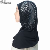 【CC】❆  BOHOWAII Hijab Turban Modest Hijabs Scarf Headscarf Wrap Muslim Bonnet Hijabe Soft Khimar with Rhinestones