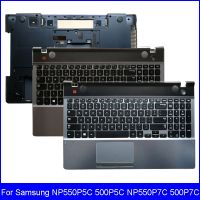 2023 ☆ ที่พักแขนแล็ปท็อปใหม่พร้อมแป้นพิมพ์ KR สำหรับ Samsung NP550P7C 500P7C ชุดเคสด้านล่าง C D E ฝาครอบ