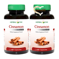 Herbal one cinnamon เฮอร์บัล วัน อบเชยเทศ 100แคปซูล (2ขวด)