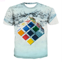 Summer (สต็อกเพียงพอ) New Rubiks Cube 3D Printing Casual Men T-Shirt เสื้อยืดแฟชั่นแฟชั่นแฟชั่นแขนสั้นคลาสสิก O คอเสื้อพรีเมี่ยม S-5XLคุณภาพสูง size:S-5XL