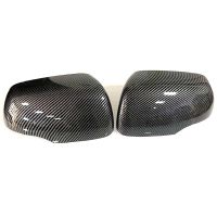 Car Carbon Fiber ABS Reversing Mirror Shell Rearview Mirror Cover Reflector Rear Cover Shell for Picanto 2012-2017