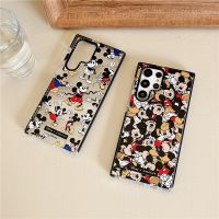 Samsung Galaxy S22 Plus S22 Ultra S21 Plus S21 Ultra S20 Ultra S20 + เคสโทรศัพท์ TiFY【Funny Mickey】Disney Joint ชื่อแฟชั่น TPU โปร่งใสกันกระแทก Soft Protec ฝาครอบ