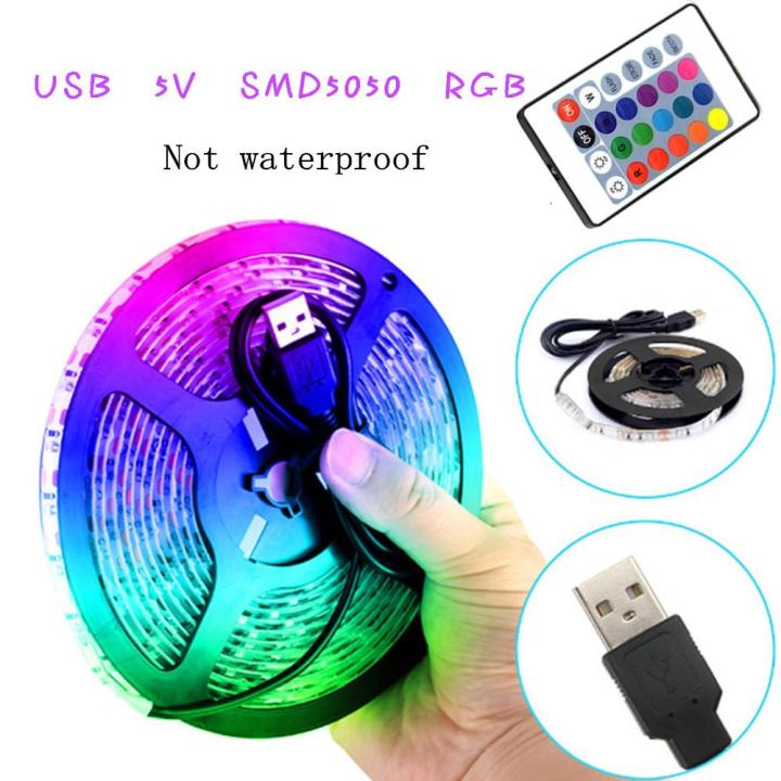 Warm wind USB 5V Soft 7 Colors Change String Light with Remote Control for  TV Background Decor | Lazada