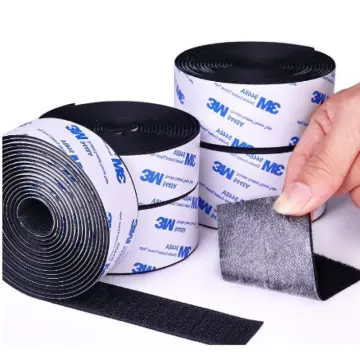 3M Velcro Tape Self Adhesive Glue Hook & Loop Tape Fastener