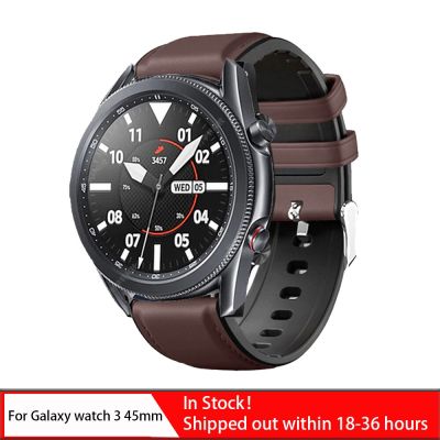 สำหรับ Samsung Galaxy Watch 3สายหนังซิลิโคน45มม. สายนาฬิกาสปอร์ตสร้อยข้อมือ22มม. สายนาฬิกาข้อมือสำหรับ Galaxy Watch 46มม. CarterFa S3เกียร์