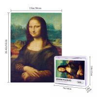 1503 Leonardo Da Vinci - Mona Lisa Wooden Jigsaw Puzzle 500 Pieces Educational Toy Painting Art Decor Decompression toys 500pcs