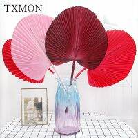 Artificial Flowers Fan Blade Soft Rubber Round Fan Blade Feel Leaf Wedding Hall Flower Arrangement Material Wedding Decoration