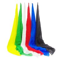 【CC】 Colorful Silk Magician Scarf Multicolor Ultra-thin Scarves Tricks Props Classic Kids