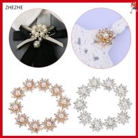 ZHEZHE 10PCS 16MM ตกแต่งเสื้อผ้า Flatback ชุบ ปุ่มเกล็ดหิมะ ตัดเย็บเสื้อผ้า หัวเข็มขัดไข่มุก ปุ่ม Rhinestone