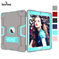 For Apple iPad 9.7 2018 2017 A1822 A1823 A1893 A1954 Case Shockproof Kids Safe PC Silicon Hybrid Stand Full Body Tablet Cover Cases Covers