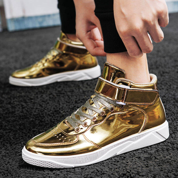 luxury-gold-men-shoes-patent-leather-designer-sneakers-men-high-top-mirror-shoes-hip-hop-mens-casual-shoes-zapatillas-hombre