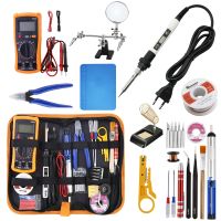 【hot】☈┋  Electric soldering iron Set Adjustable Temperature Digital Display Welding Insulation Working Repair Tools