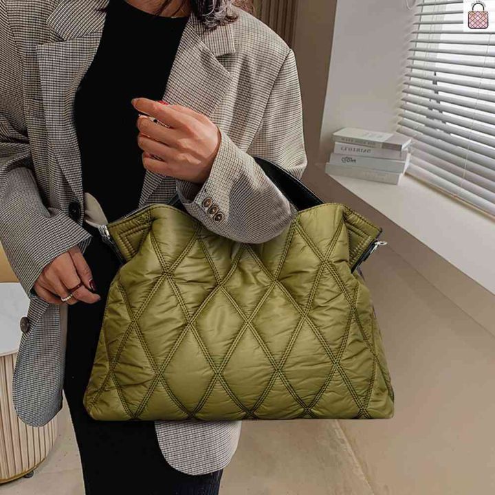 rhombic-lattice-female-tote-bags-elegant-autumn-winter-top-handle-bag-simple-fashion-soft-warm-nylon-portable-for-party-shopping