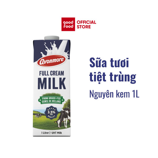 Sữa tươi nguyên chất tiệt trùng không đường avonmore uht full cream milk - ảnh sản phẩm 1