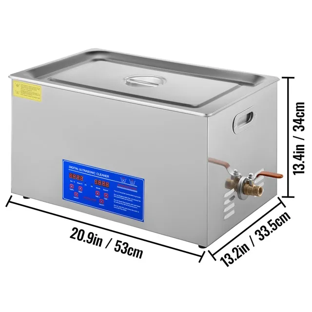 VEVOR 1.3L 2L 3L 6L 10L 15L 22L 30L Ultrasonic Cleaner LaveDishes