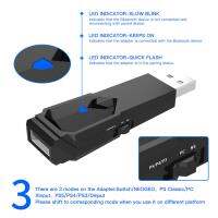 Lacooppia เครื่องรับส่งสัญญาณวิดีโอเกม,อะแดปเตอร์บลูทูธจอยสติ๊กขนาดเล็ก USB อะแดปเตอร์สำหรับสวิตช์/สวิตช์ OLED NEO GEO