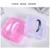 Korea Transparent Jewelry Storage Multilayer Jewelry ed Simple Princess Hair Accessories Gift Portable Ri