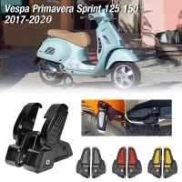 Allotmark สำหรับ Vespa Primavera 125 150 Sprint 125 150 3vie 2017 2018 2019 2020 2021พับหมุดเท้าเท้าเหยียบ Pad ผู้โดยสารด้านหลัง Footpegs Extention