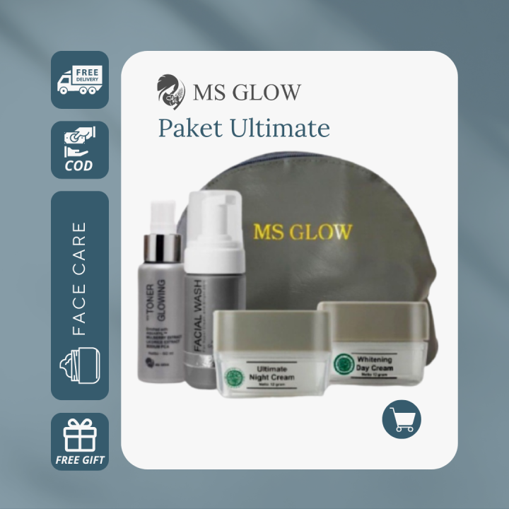 Ms Glow Ultimate Series Ampuh Bpom, Skincare Anti Penuaan, Ms Glow