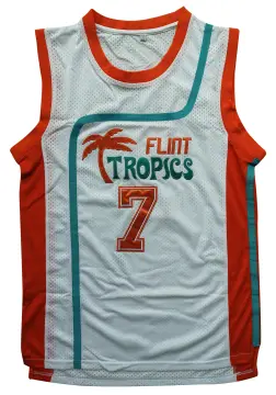 Flint Tropics 33 Jackie Moon Teal Basketball Jersey Semi Pro Team