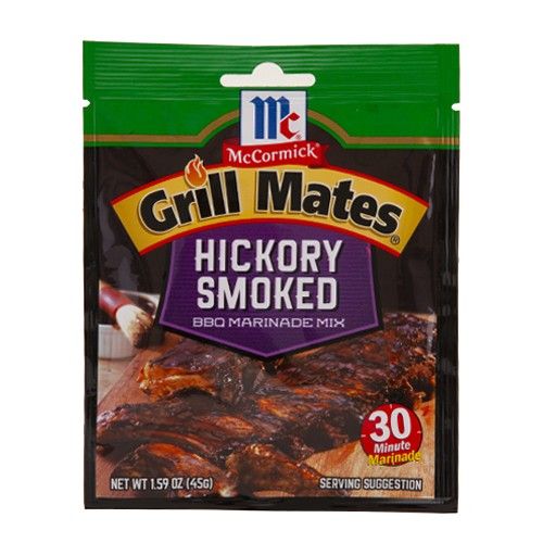 ผงหมักเนื้อหมู เนื้อวัว  Hickory Smoked  ตรา McCormick ขนาด 45g ผงหมักเนื้อหมุ  เนื้อวัว