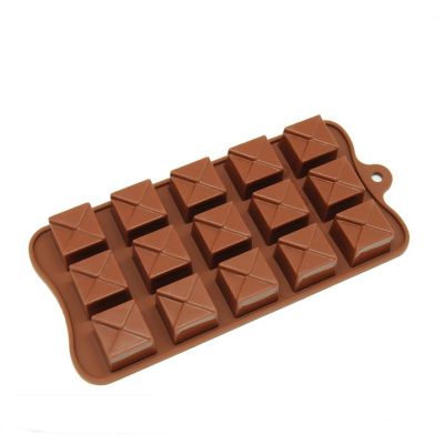 (AE) แม่พิมพ์ silicone สี่เหลี่ยม สำหรับทำ ชอคโกแลต, ลูกอม (คละสี)