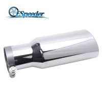 Espeeder 3Quot; Inlet 4Quot; สแตนเลสรถยนต์ช่องมุมตัดปลายส่วนปลายท่อไอเสียท่อไอเสียท่อไอเสียด้านหลังสีเงิน