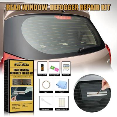 Rear Window Mirror Defogger Repair Kit Cleaning Cloth For Car Glass Automotive Care Window Y8O6