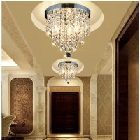 Nordic living room LED crystal ceiling lamp dining room crystal chandelier bedroom study interior lighting decorative lamp light