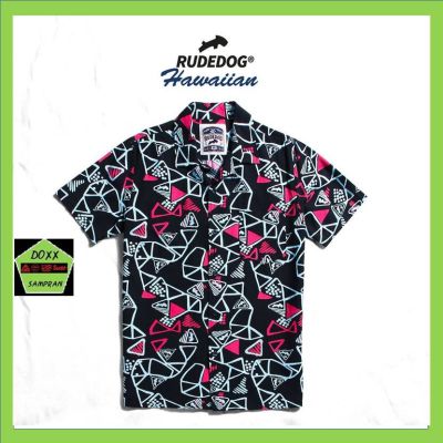 Rudedog เสื้อ ฮาวายชาย รุ่น Hawaiian สีดำ