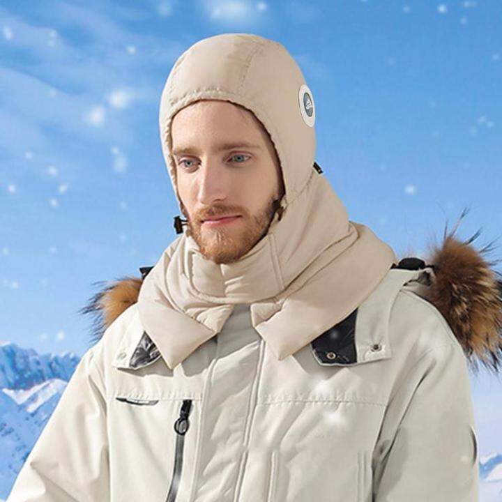 winter-trapper-hat-winter-hat-winter-face-cover-down-cotton-simple-texture-full-coverage-waterproof-effect-for-school-outdoor-skiing-hiking-riding-mountaineering-greater