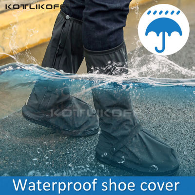 KOTLIKOFF Rain Boots Shoe Covers Waterproof Reusable Boot Shoe Covers Motorcycle Bicycle For Shoes From Rain Rainproof Thicken