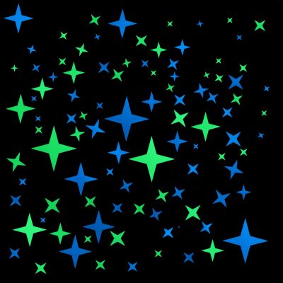 Glow in the Dark Star Stickers Wall Decoration Luminous Decals Kids Room Children Bedroom Ceiling DIY Personalised Decor Sticker