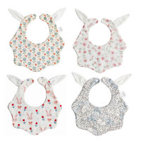 ผ้าฝ้าย Bibs ทารกแฟชั่นรอบคอเด็กเรอผ้า Bibs 360องศาเอี๊ยมดอกไม้สำหรับสาวๆเสื้อผ้าเด็กผ้าพันคอผ้ากันเปื้อน