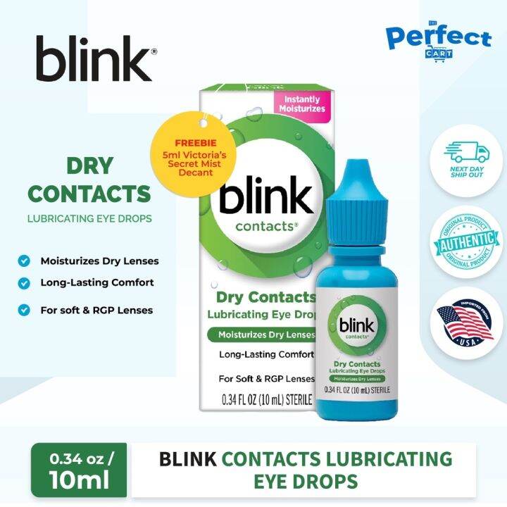 Blink Contacts Lubricating Eye Drops 0.34fl oz Lazada PH