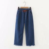 【มีไซส์ใหญ่】plus size Denim Jeans Long Jeans Loose Jeans High Waist Trousers Ready stock Denim pants