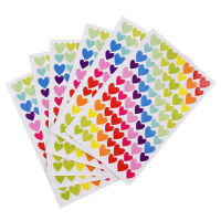 6 Sheets Self Adhesive Photo Album Craft Stickers Scrapbooking Diary Decorating-Heart