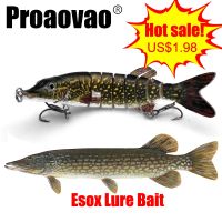 Proaovao Artificial Pike Lure Bait Multi Jointed Bait 12.5cm 20g Lifelike Crankbaits Fishing Wobblers Swimbait Sea Fishing Lure