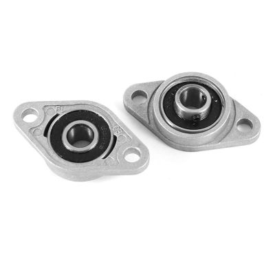 KFL08 Flanged bearing / ball bearing, zinc-aluminum alloy, 8 mm, 2 pieces