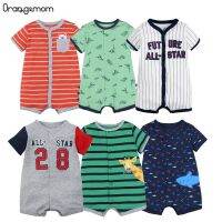 2021 Ready Stock Baby Raya Clothes Baby Jumpsuit Summer Baby Boy Body Suits0-24M Kids One-piece Cotton Baby PajamasShort Sleeved Baby Bodysuit