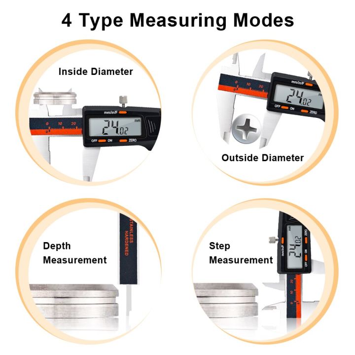 เศษสแตนเลสดิจิตอลคาลิปเปอร์-mm-นิ้ว150mm-ไม้บรรทัดอิเล็กทรอนิกส์ไมโครมิเตอร์โลหะเครื่องมือวัด